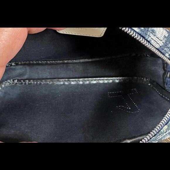 Christian Dior Trotter No. 1 Navy & White Cosmetic Pouch Bag (CDXX125) - Picture 14 of 15